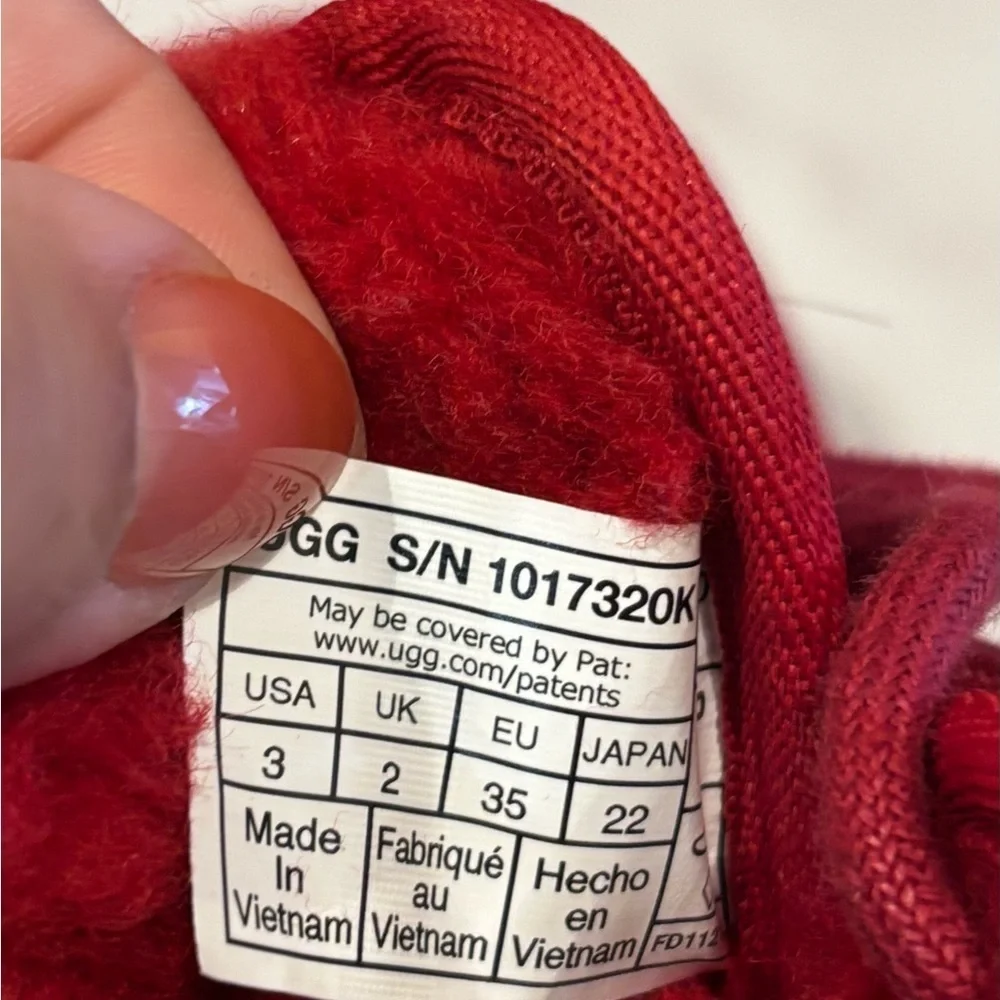 UGG Vibrant Red Fleece Boots